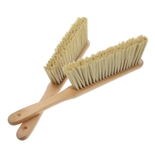 NOLITOY 2 Stück Holz Staubbürste mit Weichen Borsten Vielseitiger Staubentferner für Fenster Türen Ecken und Möbel Langlebig Praktisch für Haushaltsreinigung von NOLITOY