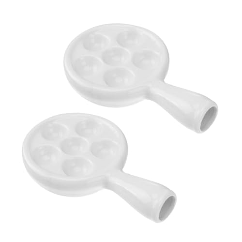 NOLITOY 2 Stück Keramik Escargot Backform mit Ergonomischem Griff Rutschfeste Schneckenpfanne für Ofen und Grill Hitzebeständig für Schnecken Muscheln und Meeresfrüchte NOLITOY 2 Stück Keramik Escargot Backform mit Ergonomischem Griff Rutschfeste Schneckenpfanne für Ofen und Grill Hitzebeständig für Schnecken Muscheln und Meeresfrüchte von NOLITOY