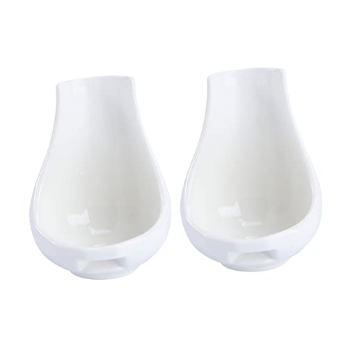 NOLITOY 2 Stück Keramik Löffelhalter Weiß Langlebige Küchenutensilienhalter für Kochlöffel und Besteck Leicht zu Reinigen Praktisches Design für Zuhause Restaurant und Hotel NOLITOY 2 Stück Keramik Löffelhalter Weiß Langlebige Küchenutensilienhalter für Kochlöffel und Besteck Leicht zu Reinigen Praktisches Design für Zuhause Restaurant und Hotel von NOLITOY