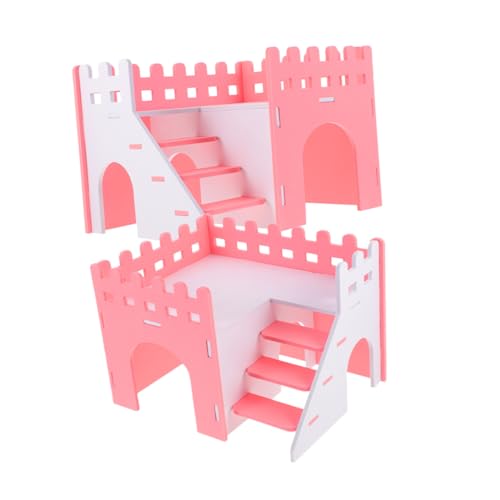 NOLITOY 2 Stück Kleintier Versteckhaus mit Leiter Doppellagige Meerschweinchen und Hamster Behausung Robustes Material Multifunktional als Rückzugsort und Spieltunnel für Ratten Kaninchen NOLITOY 2 Stück Kleintier Versteckhaus mit Leiter Doppellagige Meerschweinchen und Hamster Behausung Robustes Material Multifunktional als Rückzugsort und Spieltunnel für Ratten Kaninchen von NOLITOY