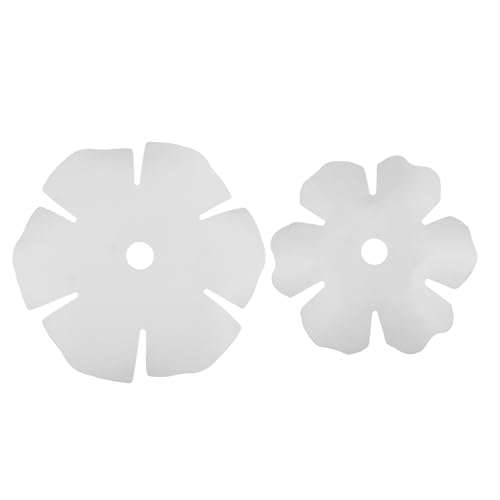 NOLITOY 2 Stück Kreativer Lampenschirm Lampenschirm Moderne Blumenförmige Lampe Boho Deckenleuchte Deckenblumen Stehlampenschirme Blumenleuchte Moderne Lampenabdeckung Weißes Pvc von NOLITOY