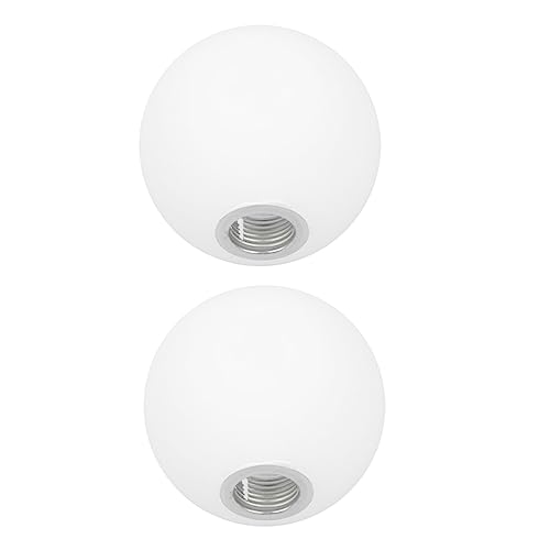 NOLITOY 2 Stück Lampenschirm Abdeckung Kugel Lampenschirm für Deckenlampen Geeignet für Schlafzimmer und Wohnzimmer Hochwertigem Mattem Øcm von NOLITOY