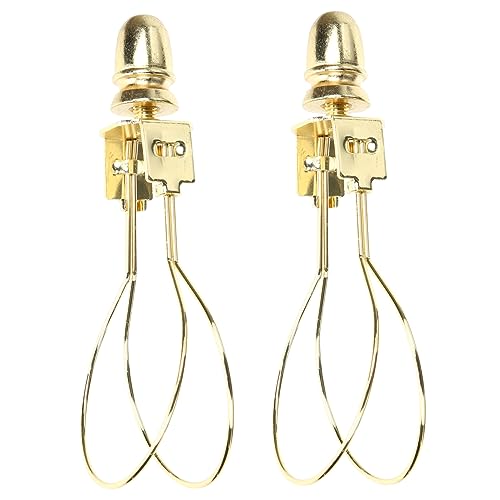 NOLITOY 2 Stück Lampenschirm Halter Clips aus Robustem Metall Lampenfassung Adapter für Tischlampe Einfache Montage Rostfrei Langlebig Kompatibel mit Standard Glühbirnen Goldfarben NOLITOY 2 Stück Lampenschirm Halter Clips aus Robustem Metall Lampenfassung Adapter für Tischlampe Einfache Montage Rostfrei Langlebig Kompatibel mit Standard Glühbirnen Goldfarben von NOLITOY