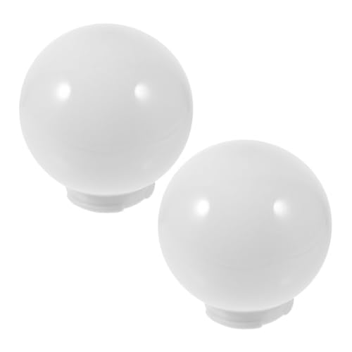 NOLITOY 2 Stück Lampenschirm Outdoor Kugel Lampenschutz Teilig Lichtabdeckung Ersatz für Laternen Warmes Licht Dekorative Lampenhaube für Garten Terrasse Wohnzimmer von NOLITOY