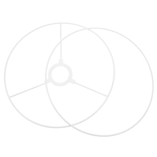 NOLITOY 2 Stück Lampenschirmring aus Stabilem Eisen Drahtrahmen für Tisch Deckenlampen Vielseitiger Lampenhalter DIY Lampenzubehör Robust und Einfach zu Montieren von NOLITOY