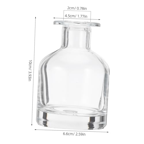NOLITOY 2 Stück Leere Glas Diffusorflaschen Dekorative Aromatherapie Flaschen für Raumduft Gleichmäßige Duftverteilung Einfache Reinigung Stilvolles Design für Zuhause Büro und Hotel von NOLITOY