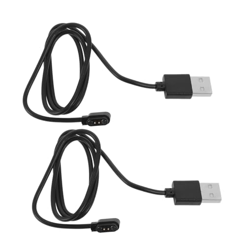 NOLITOY 2 Stück Magnetisches USB Ladekabel für Smartwatch Schnellladefunktion Kompatibel mit Verschiedenen Marken Robust PC Abs Material Flexibles Ladegerät Schwarz NOLITOY 2 Stück Magnetisches USB Ladekabel für Smartwatch Schnellladefunktion Kompatibel mit Verschiedenen Marken Robust PC Abs Material Flexibles Ladegerät Schwarz von NOLITOY