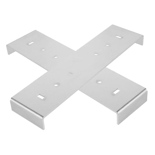 NOLITOY 2 Stück Mailbox Montagehalterung aus Metall Teiliges Befestigungsset für Bodenbreite Langlebig und Stabil Kompatibel mit Verschiedenen Außenbriefkästen Modernes Design für Haus von NOLITOY