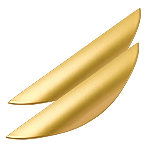 NOLITOY 2 Stück Metallgriff für Küchenschränke und Moderne Türgriffe Schwarz und Gold Langlebige Möbelgriffe für Schränke von NOLITOY