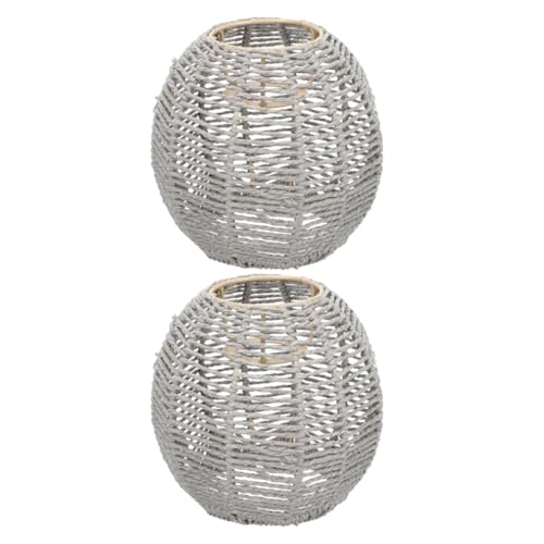 NOLITOY 2 Stück Natürliche Lampenschirme Hängend Imitation Juteseil Pendelleuchten Lampenabdeckung Modernes Design Für Küche Esszimmer Wohnzimmer NOLITOY 2 Stück Natürliche Lampenschirme Hängend Imitation Juteseil Pendelleuchten Lampenabdeckung Modernes Design Für Küche Esszimmer Wohnzimmer von NOLITOY