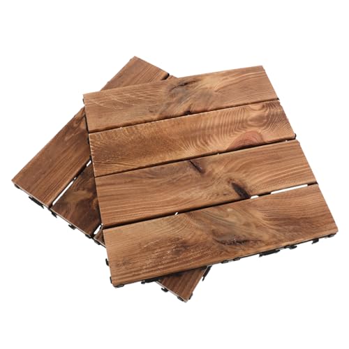 NOLITOY 2 Stück Outdoor Holzfliesen für Balkon und Terrasse und Wetterfest für und Außennutzung Leicht Braun NOLITOY 2 Stück Outdoor Holzfliesen für Balkon und Terrasse und Wetterfest für und Außennutzung Leicht Braun von NOLITOY