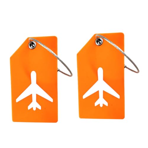 NOLITOY 2 Stück Personalisierte Gepäckanhänger aus Robustem Gummi für Koffer Handtaschen Rucksack mit Adressschild zum Einfachen Erkennen und Schutz vor Verlust Beim Zufällige Farbe NOLITOY 2 Stück Personalisierte Gepäckanhänger aus Robustem Gummi für Koffer Handtaschen Rucksack mit Adressschild zum Einfachen Erkennen und Schutz vor Verlust Beim Zufällige Farbe von NOLITOY