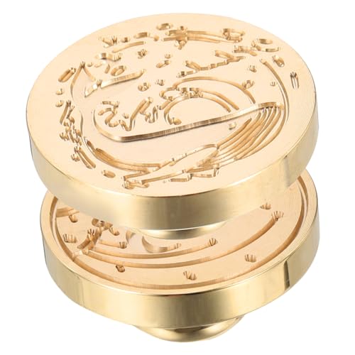NOLITOY 2 Stück Romantischer Wachssiegel Stempel mit Abnehmbarem Messingkopf Einzigartiges Wal design für Briefumschläge DIY Scrapbooking Schnelltrocknend Stilvolle Geschenkdekoration von NOLITOY