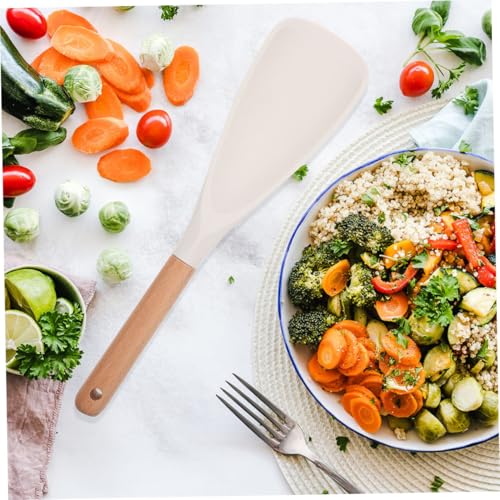 NOLITOY 2 Stück Silikon Reislöffel Hitzebeständig Verschleißfest Küchenutensilien Reisspatel für Reiskocher Weicher Flexibler Spatel zum Servieren von Reis Alltagstauglich und Langlebig NOLITOY 2 Stück Silikon Reislöffel Hitzebeständig Verschleißfest Küchenutensilien Reisspatel für Reiskocher Weicher Flexibler Spatel zum Servieren von Reis Alltagstauglich und Langlebig von NOLITOY