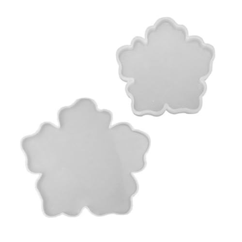 NOLITOY 2 Stück Silikonform Untersetzer Blumenform für Epoxidharz Gießen Kreative DIY Kristall Coaster Mold Nicht Haftend Wiederverwendbar Einfach zu Reinigen für Bastelprojekte NOLITOY 2 Stück Silikonform Untersetzer Blumenform für Epoxidharz Gießen Kreative DIY Kristall Coaster Mold Nicht Haftend Wiederverwendbar Einfach zu Reinigen für Bastelprojekte von NOLITOY