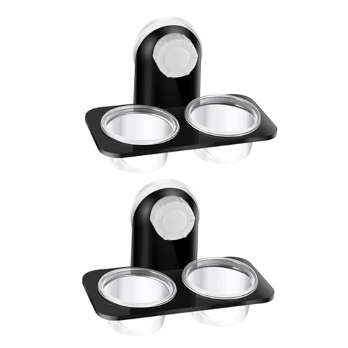 NOLITOY 2 Stück Stabile Reptilien Futter Wassernäpfe mit Saugnapf rutschfest Kratzfrei Platzsparend Geeignet für Echsen und Geckos im Terrarium NOLITOY 2 Stück Stabile Reptilien Futter Wassernäpfe mit Saugnapf rutschfest Kratzfrei Platzsparend Geeignet für Echsen und Geckos im Terrarium von NOLITOY