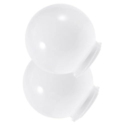 NOLITOY 2 Stück Teiliges Acryl Lampenschirm Ø Outdoor Lichtabdeckung Ersatz für Wand Gartenlampen Leicht Langlebig Einfach zu Montieren von NOLITOY