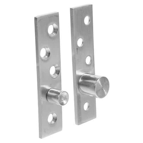 NOLITOY 2 Stück Teiliges Drehbares Edelstahl Pivot Scharnier Verdecktes Türscharnier für Schrank Zimmertüren Hohe Stabilität und Modernes Minimalistisches Design von NOLITOY
