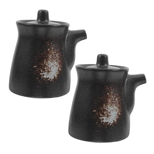 NOLITOY 2 Stück Teiliges Japanisches Keramik Öl und Essigspender Tropffrei mit Stilvollem Design für Sojasauce Essig und Flüssige Gewürze Praktisch für Küche und Tischgebrauch NOLITOY 2 Stück Teiliges Japanisches Keramik Öl und Essigspender Tropffrei mit Stilvollem Design für Sojasauce Essig und Flüssige Gewürze Praktisch für Küche und Tischgebrauch von NOLITOY