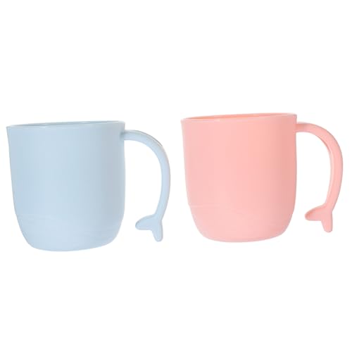 NOLITOY 2 Stück Teiliges Kinderzahnbürstenbecher Robustem PP Kunststoff Großes Fassungsvermögen Niedliches Delfin Design Praktische Badezimmerbecher für Mundspülung und Zahnpflege zu NOLITOY 2 Stück Teiliges Kinderzahnbürstenbecher Robustem PP Kunststoff Großes Fassungsvermögen Niedliches Delfin Design Praktische Badezimmerbecher für Mundspülung und Zahnpflege zu von NOLITOY