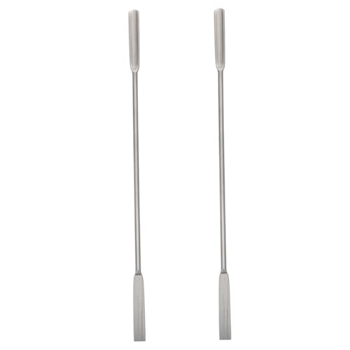 NOLITOY 2 Stück Teiliges Labor Spatel Micro Sampling Löffel mit Doppelseitigem U Förmigem und Flachem Spatel Korrosionsbeständig Glatte Oberfläche für Präzise Probenahme NOLITOY 2 Stück Teiliges Labor Spatel Micro Sampling Löffel mit Doppelseitigem U Förmigem und Flachem Spatel Korrosionsbeständig Glatte Oberfläche für Präzise Probenahme von NOLITOY
