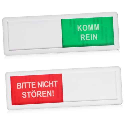 NOLITOY 2 Stück Teiliges Privacy Türschild aus Acryl mit Schiebefunktion Sichtbare Türanzeige Zutritt Erlaubt Langlebig Leicht für Büro Besprechungsraum Badezimmer von NOLITOY