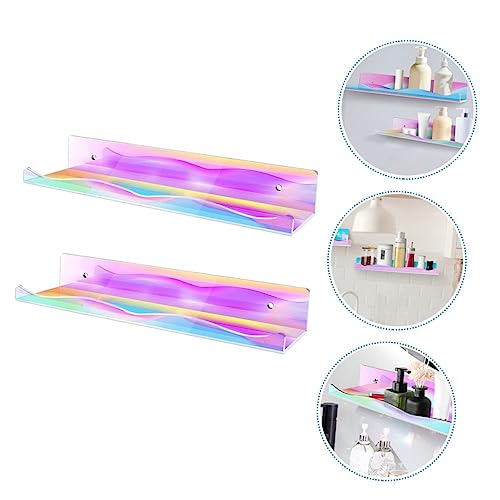 NOLITOY 2 Stück Teiliges Schwebendes Acryl wandregal mit Starker Tragkraft Wandmontiertes Aufbewahrungsregal für Wohnzimmer Badezimmer Schlafzimmer Büro Modernes Transparentes Wandboard NOLITOY 2 Stück Teiliges Schwebendes Acryl wandregal mit Starker Tragkraft Wandmontiertes Aufbewahrungsregal für Wohnzimmer Badezimmer Schlafzimmer Büro Modernes Transparentes Wandboard von NOLITOY