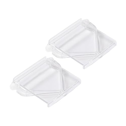 NOLITOY 2 Stück Tv Top Regal Bildschirmablage Verstellbar Teilig Transparent Monitor Halterung Platzsparend für Router Ladegeräte Büro und Wohnzimmer Organizer von NOLITOY