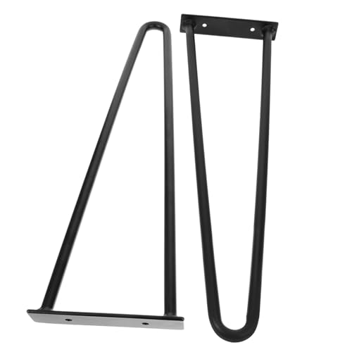 NOLITOY 2 Stück U Förmige Möbelbeine Höhe Stabile Schwarze Tischbeine für Stuhl Sofa Schrank DIY Ersatz Möbelfüße mit Moderner Minimalistischer von NOLITOY