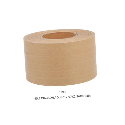 NOLITOY 2 Stück Wasseraktiviertes Kraftpapier Klebeband mit Faserverstärkung Reißfestes Braunes Packband Handreißbar Extra Stark für Sicheres Versandverpacken und Kartonversiegelung NOLITOY 2 Stück Wasseraktiviertes Kraftpapier Klebeband mit Faserverstärkung Reißfestes Braunes Packband Handreißbar Extra Stark für Sicheres Versandverpacken und Kartonversiegelung von NOLITOY
