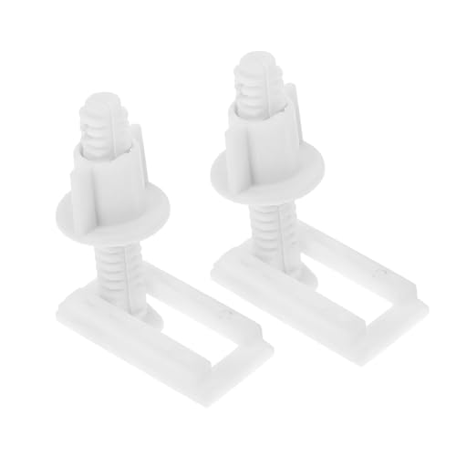 NOLITOY 2 Stück Wc sitz Befestigungsschrauben Set mit Gummi expansionsdübeln für Festen Halt und Schnelle Montage Kompatibel mit Meisten Toilettendeckeln Langlebig und Vielseitig von NOLITOY