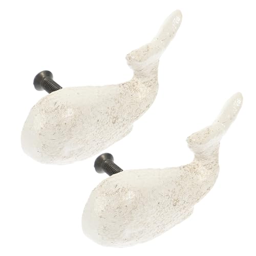 NOLITOY 2 Stück Weiße Wal Schubladengriffe aus Gusseisen Maritimer Retro Möbelknopf für Kinderzimmer Küchenschränke und Kleiderschränke Korrosionsbeständig Langlebig und Komfortabel zu NOLITOY 2 Stück Weiße Wal Schubladengriffe aus Gusseisen Maritimer Retro Möbelknopf für Kinderzimmer Küchenschränke und Kleiderschränke Korrosionsbeständig Langlebig und Komfortabel zu von NOLITOY