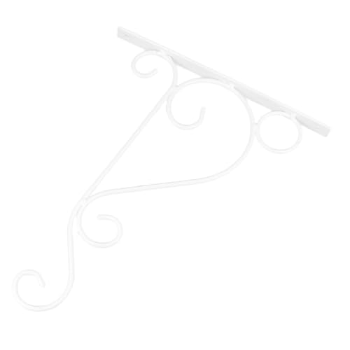 NOLITOY 2 Stück Weiße Wandhaken aus Robustem Eisen Dekorative Pflanzenhalter für Blumenampeln und Körbe Einfach Montierbare Gartenhaken für Innen Außenbereich NOLITOY 2 Stück Weiße Wandhaken aus Robustem Eisen Dekorative Pflanzenhalter für Blumenampeln und Körbe Einfach Montierbare Gartenhaken für Innen Außenbereich von NOLITOY