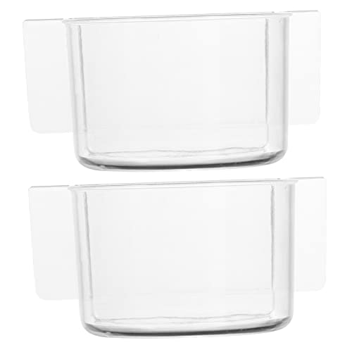 NOLITOY 2 Stücke Futterstation Vogel Futternapf für Käfige Transparente Futterbox für Wellensittiche und Kanarienvögel zu Reinigen und Installieren Große Kapazität für Fütterung NOLITOY 2 Stücke Futterstation Vogel Futternapf für Käfige Transparente Futterbox für Wellensittiche und Kanarienvögel zu Reinigen und Installieren Große Kapazität für Fütterung von NOLITOY