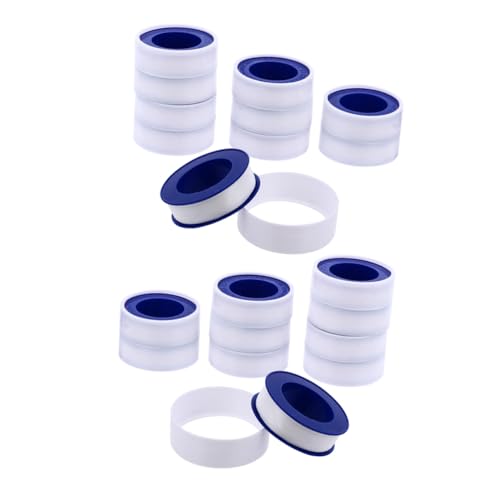 NOLITOY 20 Rollen Ptfe Dichtungsband für Sanitärtechnik Hitzebeständig Selbstklebend Korrosionsbeständig Robustes Klebeband zur Rohrabdichtung und Gewindeverbindung im Haus Gartenbereich NOLITOY 20 Rollen Ptfe Dichtungsband für Sanitärtechnik Hitzebeständig Selbstklebend Korrosionsbeständig Robustes Klebeband zur Rohrabdichtung und Gewindeverbindung im Haus Gartenbereich von NOLITOY