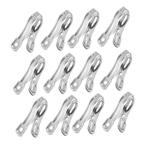NOLITOY 20 Stück Teiliges Edelstahl Gartenclips Winddichte Befestigungsklammern für Gewächshaus Schattiernetz Pflanzenstütze und Outdoor Kletterpflanzen Rostfrei Vielseitig Einsetzbar von NOLITOY