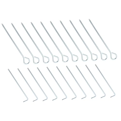 NOLITOY 20 Stück Teiliges Outdoor Zeltheringe aus Robustem Metall Lange Camping Heringe für Harte Böden Stabile Zeltbefestigung Inklusive für Zelt Markise Sonnensegel NOLITOY 20 Stück Teiliges Outdoor Zeltheringe aus Robustem Metall Lange Camping Heringe für Harte Böden Stabile Zeltbefestigung Inklusive für Zelt Markise Sonnensegel von NOLITOY