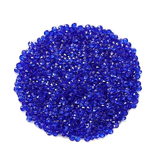 NOLITOY 2000 Stück Acryl Bohren künstlich für Vasen Diamant-Partydekorationen Blaue Strasssteine Tischjuwel ab Vasendekor mit Strasssteinen tischdeko dunkelblau Strass Handwerk Kristalle von NOLITOY