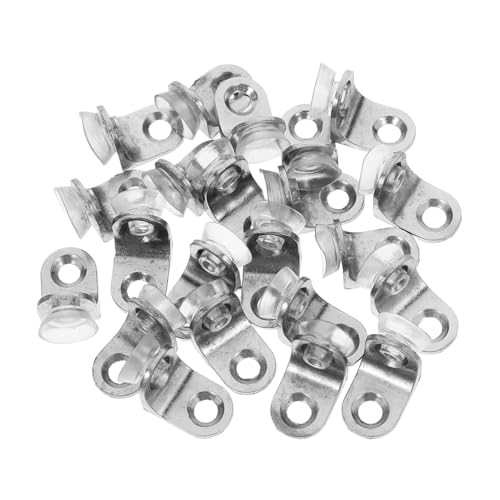 NOLITOY 24 Stück Teiliges Regalbodenträger aus Langlebiger Legierung mit Starker Saugnapf Basis Wandmontierte Halterungen für Glas und Einlegeböden in Küche Schlafzimmer Wohnzimmer und NOLITOY 24 Stück Teiliges Regalbodenträger aus Langlebiger Legierung mit Starker Saugnapf Basis Wandmontierte Halterungen für Glas und Einlegeböden in Küche Schlafzimmer Wohnzimmer und von NOLITOY