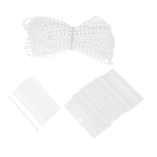 NOLITOY 25 Stück Teiliges Vertikaljalousien Zubehör PVC Reparaturklammern mit Perlenkette Einfache Montage Langlebige Ersatzteile für Lamellenvorhang Fensterdekoration Schnelle Reparatur von NOLITOY