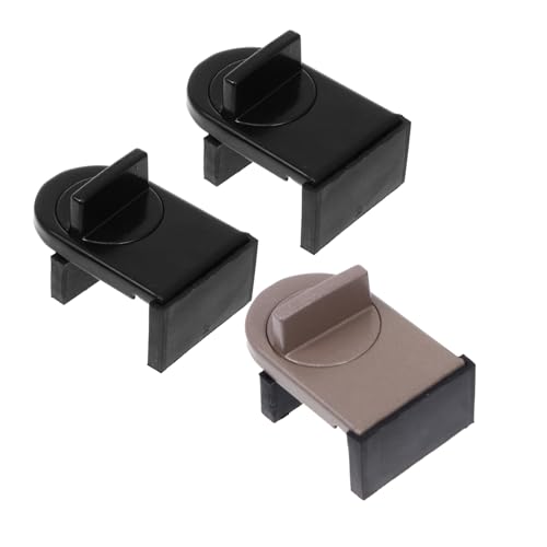 NOLITOY 3 Stück Aluminiumlegierung Fenster Sicherheitslock Rutschfeste Kindersicherung Verschleißfest Geräuscharm Rostfrei Langlebig für Fensteröffnungsschutz Zuhause Büro Schule von NOLITOY