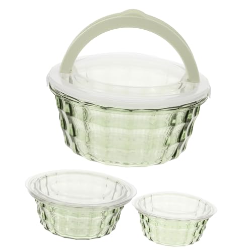 NOLITOY 3 Stück Frischhaltedosen Teiliges Grün Luftdichte Aufbewahrungsboxen für Obst Gemüse Snacks Stapelbare Frischhaltebehälter für Kühlschrank Vielseitige Lebensmittel Organizer NOLITOY 3 Stück Frischhaltedosen Teiliges Grün Luftdichte Aufbewahrungsboxen für Obst Gemüse Snacks Stapelbare Frischhaltebehälter für Kühlschrank Vielseitige Lebensmittel Organizer von NOLITOY