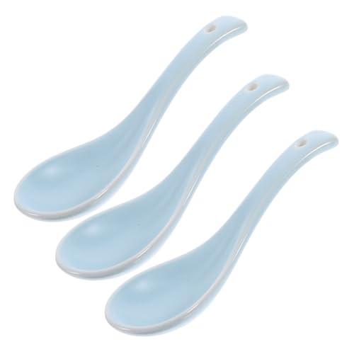 NOLITOY 3 Stück Keramik suppenschalen löffel Wiederverwendbar Glatte Oberfläche Ergonomischer Griff Vielseitig für Suppe Brei Reis Farblich Sortiert Praktische Zufällige Farbe NOLITOY 3 Stück Keramik suppenschalen löffel Wiederverwendbar Glatte Oberfläche Ergonomischer Griff Vielseitig für Suppe Brei Reis Farblich Sortiert Praktische Zufällige Farbe von NOLITOY