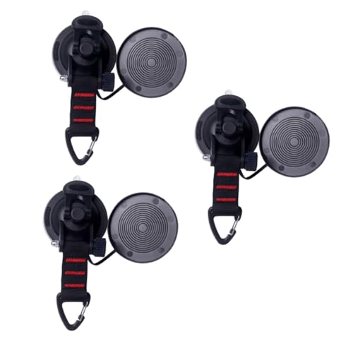 NOLITOY 3 Stück Schwarze Saugnapf Haken für Auto Fenster Starke Langlebige Befestigung für Outdoor Camping Zelt Sonnensegel Planen Hohe Tragkraft Kratzfrei Wetterbeständig NOLITOY 3 Stück Schwarze Saugnapf Haken für Auto Fenster Starke Langlebige Befestigung für Outdoor Camping Zelt Sonnensegel Planen Hohe Tragkraft Kratzfrei Wetterbeständig von NOLITOY