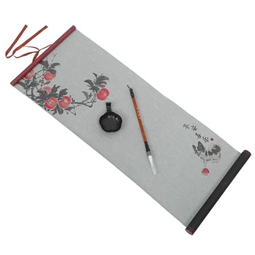 NOLITOY 3 Stück Teiliges Chinesisches Kalligraphie Set mit Wasser Schreibstoff Pinsel und Wiederverwendbare Schreibunterlage für Anfänger Tragbare Roll Design für Sauberes Üben von NOLITOY