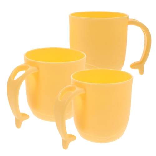 NOLITOY 3 Stück Teiliges Kunststoffbecher mit Delfinflossen Griff Stapelbare Mundspülbecher aus Lebensmittelechtem Platzsparend Bruchsicher für Bad und Reise NOLITOY 3 Stück Teiliges Kunststoffbecher mit Delfinflossen Griff Stapelbare Mundspülbecher aus Lebensmittelechtem Platzsparend Bruchsicher für Bad und Reise von NOLITOY