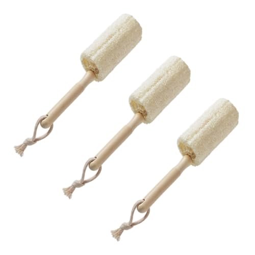 NOLITOY 3 Stück Teiliges Luffa Flaschenbürste mit Holzgriff Langlebige Reinigung für Flaschen und Tassen Schonend zur Oberfläche Ergonomisch Geformt für Haushalt und Küche NOLITOY 3 Stück Teiliges Luffa Flaschenbürste mit Holzgriff Langlebige Reinigung für Flaschen und Tassen Schonend zur Oberfläche Ergonomisch Geformt für Haushalt und Küche von NOLITOY