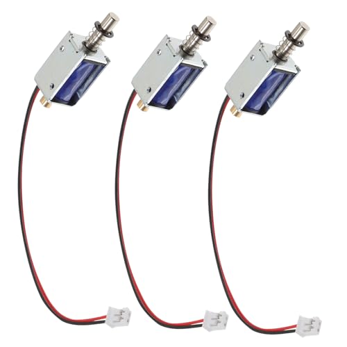 NOLITOY 3 Stück Teiliges Mini Linear Elektromagnet Push pull Dc Solenoid Elektromagnet mit Feder rückstellung Offene Bauweise Einfache Installation Geeignet für Mechanismen und NOLITOY 3 Stück Teiliges Mini Linear Elektromagnet Push pull Dc Solenoid Elektromagnet mit Feder rückstellung Offene Bauweise Einfache Installation Geeignet für Mechanismen und von NOLITOY