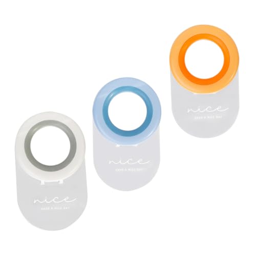 NOLITOY 3 Stück Teiliges Selbstklebender Toilettendeckel griffe in Warmem Orange und Himmelblau Praktische Haushalts pull handles für Wc Sitz Einfache Montage Vielseitig für Schrank von NOLITOY