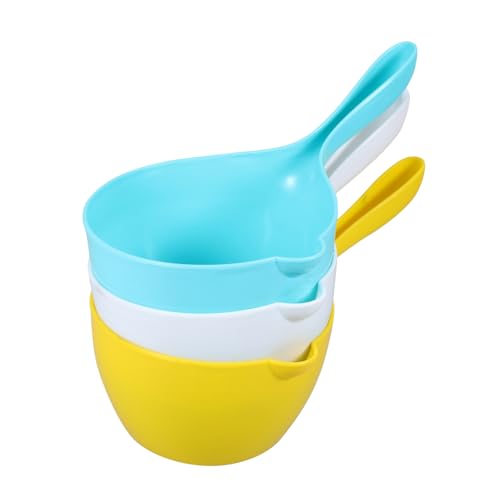 NOLITOY 3 Stück Teiliges Wasser Schöpflöffel aus Dickem PP Vielseitiger Haushaltslöffel für Küche Bad Garten Leichte Handhabung Modische Farben Weiß Gelb Blau Langlebig und Einfach zu NOLITOY 3 Stück Teiliges Wasser Schöpflöffel aus Dickem PP Vielseitiger Haushaltslöffel für Küche Bad Garten Leichte Handhabung Modische Farben Weiß Gelb Blau Langlebig und Einfach zu von NOLITOY